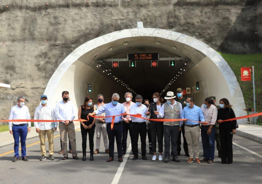 Inauguración de la UF1 del Túnel de Sinifaná en Colombia